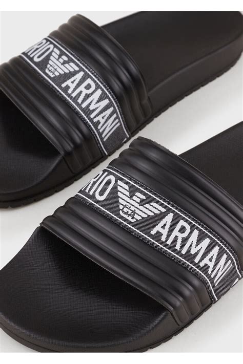 cheap mens armani sliders|emporio Armani sliders men.